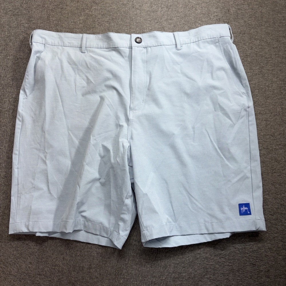 Guy Harvey‎ Airotec performance chino Shorts Size 40 Light Blue